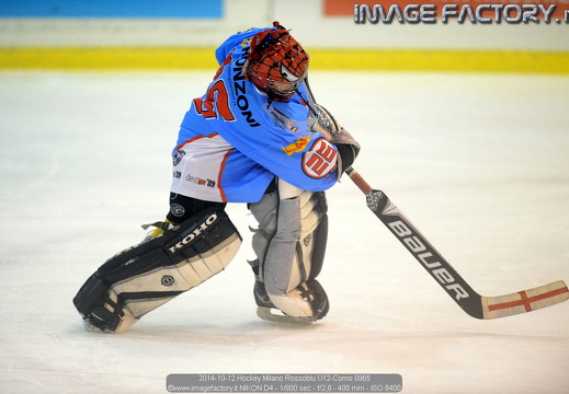 2014-10-12 Hockey Milano Rossoblu U12-Como (14-2)